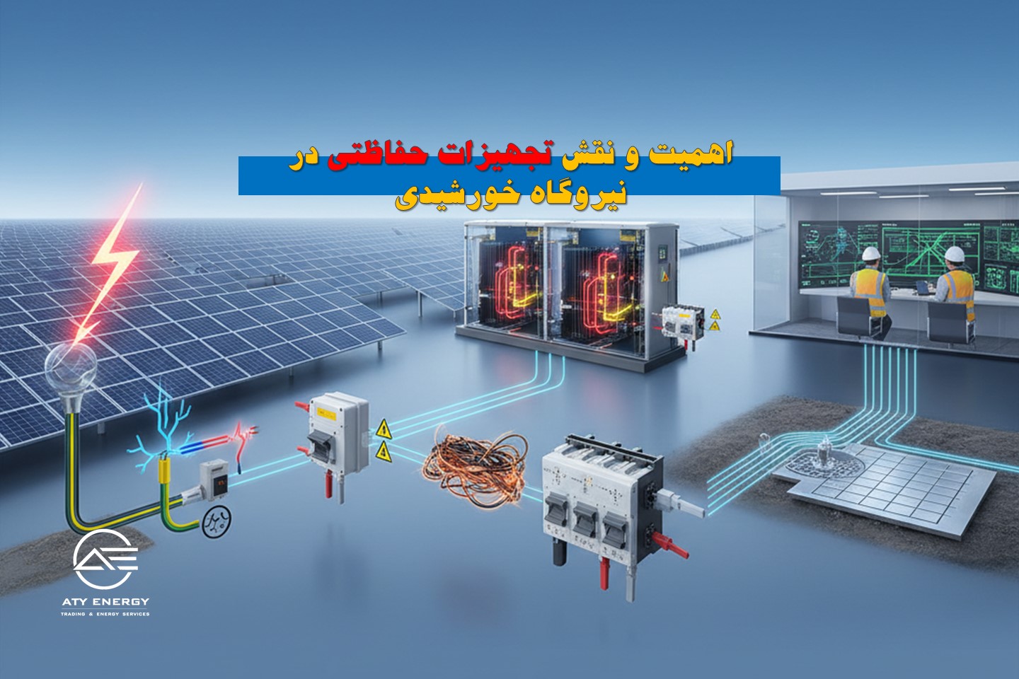 اهمیت و نقش تجهیزات حفاظتی در نیروگاه‌ خورشیدی