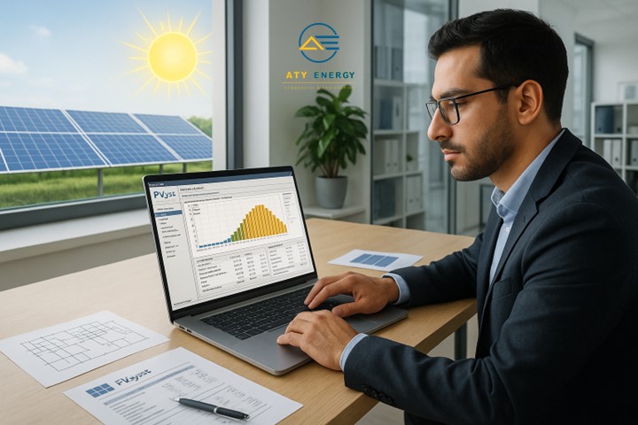 آموزش مدل‌سازی نیروگاه خورشیدی با PVsyst